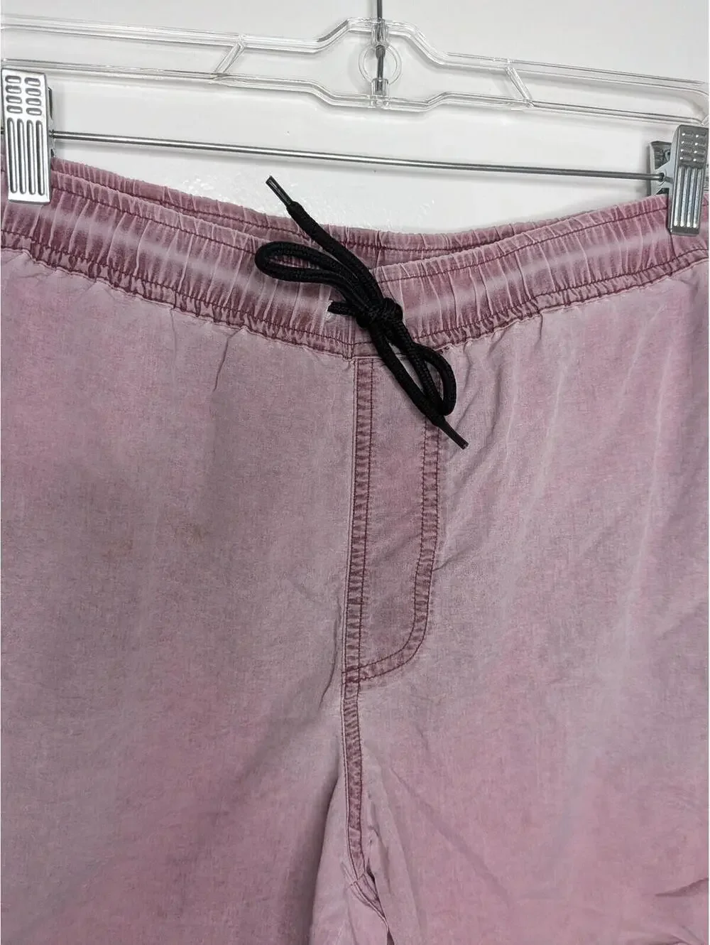 ASOS Swim Shorts Mens L Purple Elastic Waist Drawstring Lined Trunks Pockets